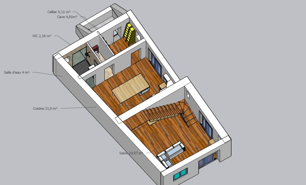 L'avant projet : Plans intérieur pour un projet de rénovation.