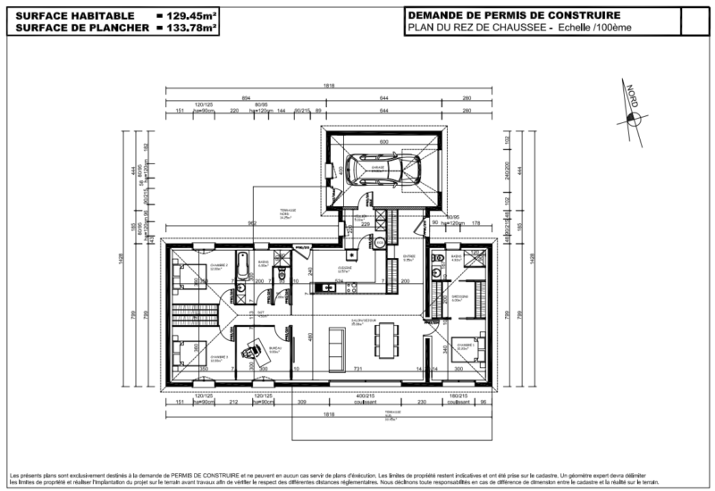 Plan pour un projet de construction